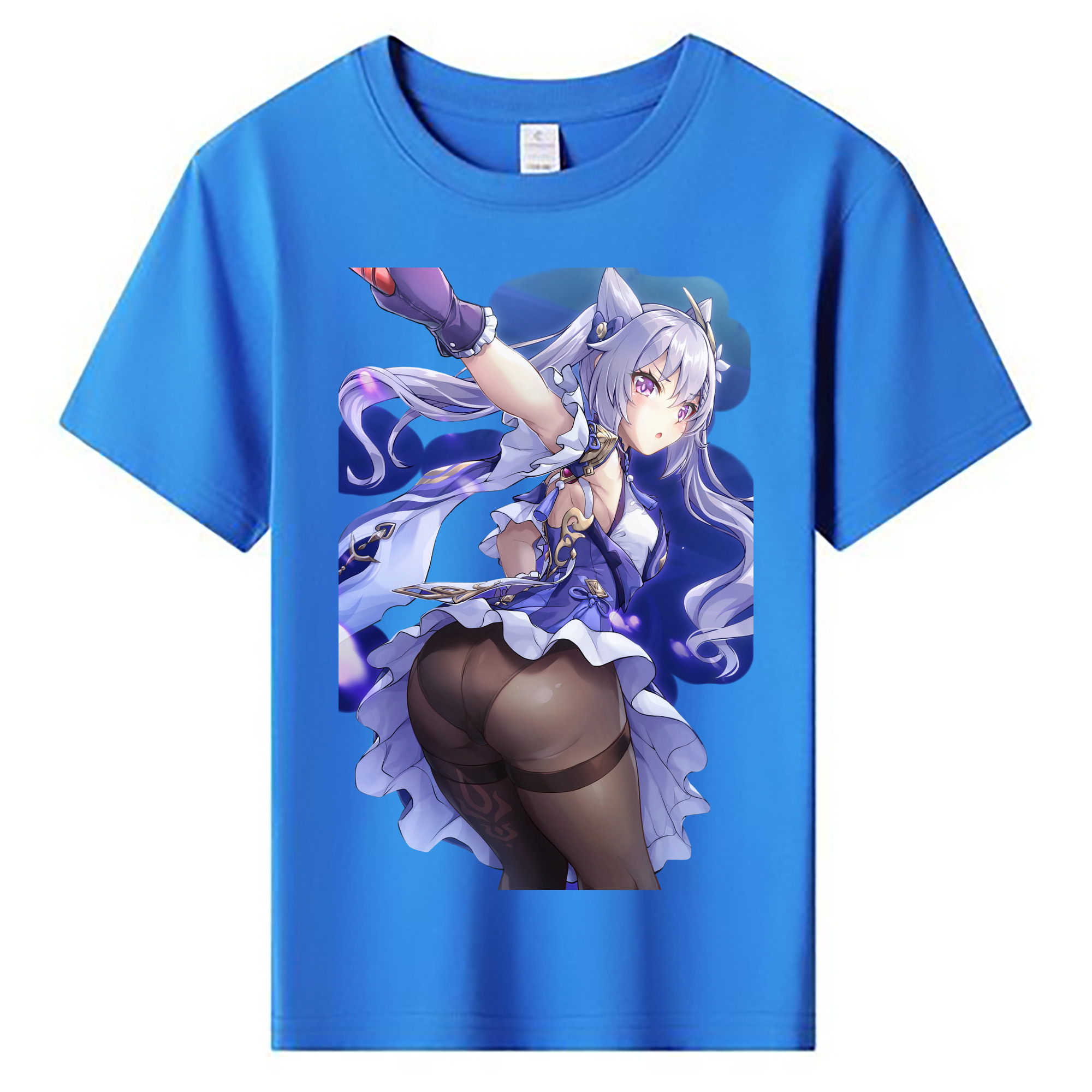 げんし神 刻晴 こくせい genshin Kokusei 綿100％キッズTシャツ（フロントプリント）
